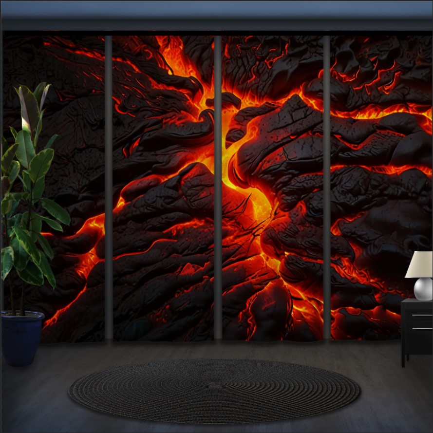 Комплект штор панельних виверженя вулкана "Лава 1"