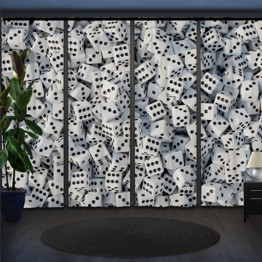 Комплект штор панельних гральні "Кубики"
