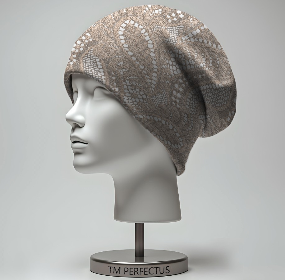 Шапка з 3D принтом "Квіткове мереживо" ВСІ Розміри