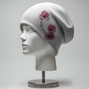 Шапка з 3D принтом "Сакура біла" ВСІ Розміри