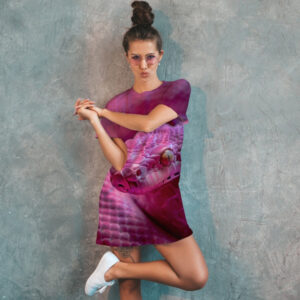 Плаття футболка з принтом рожева змія шкіра ВСІ Розміри Преміум тканина