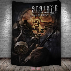 Плед "STALKER Сталкер гра лого заставка" 150х200 см.