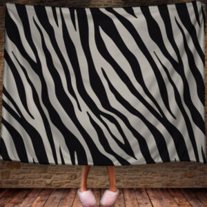 Плед арт деко "Чорно білий зебра" 150х200 см.