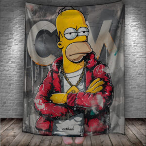 Плед "Гомер Сімпсони мультик" 150х200 см.