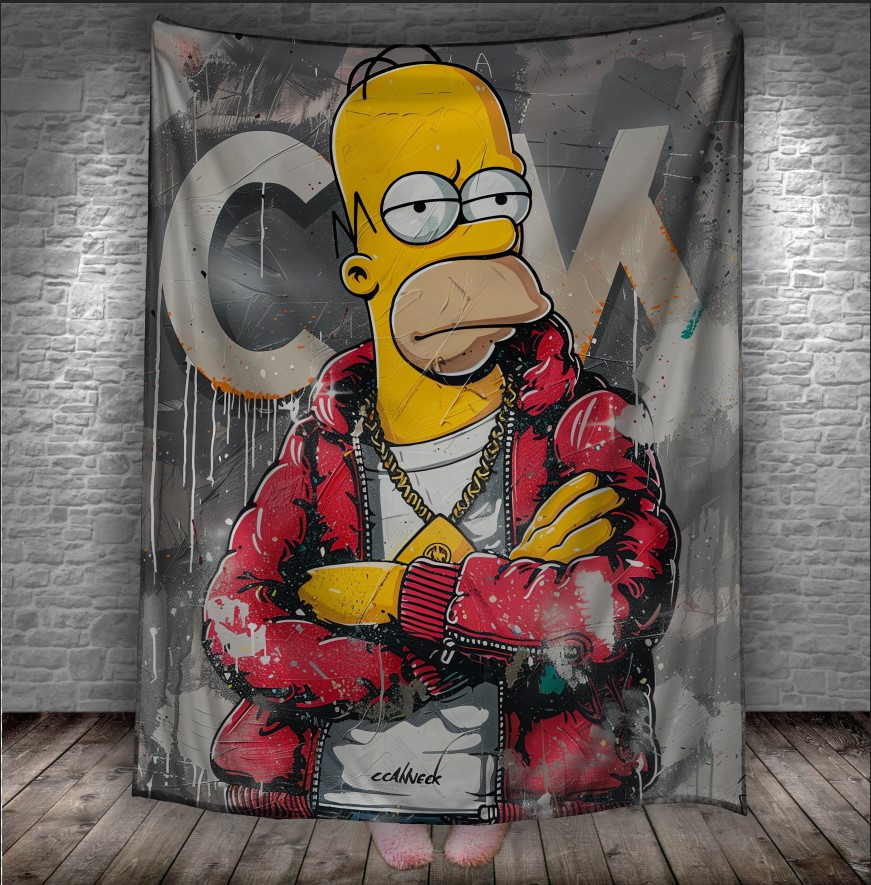 Плед "Гомер Сімпсони мультик" 150х200 см.