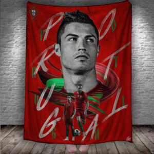 Плед "Кріштіану Роналду Футбол Гравець Зірка Арт Збірна Португалії" 150х200 см.