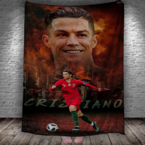 Плед "Кріштіану Роналду Футбол Гравець Зірка Арт Збірна Португалії 1" 150х200 см.