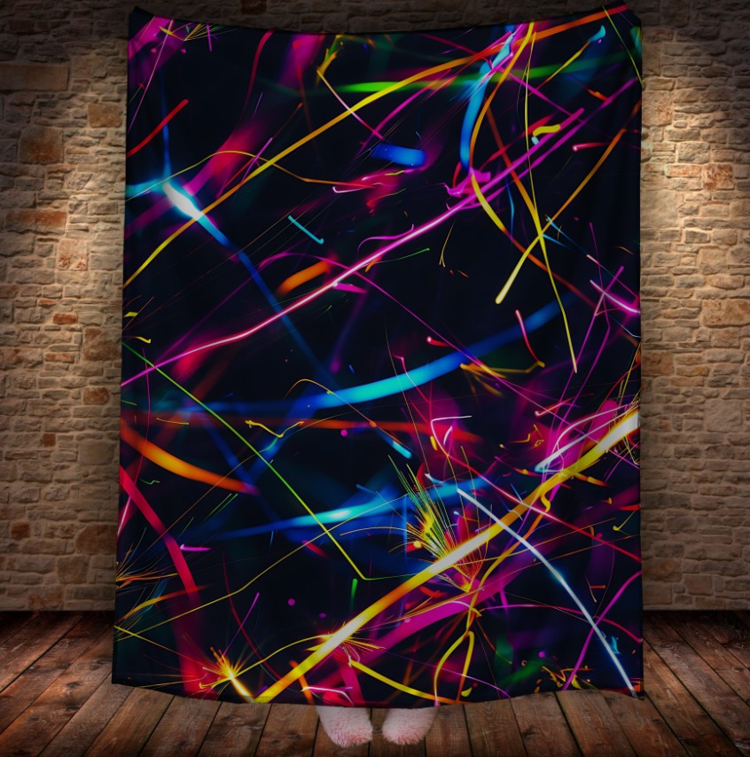 Плед "Неонове Світло Іскри" 150х200 см.