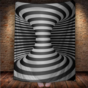 Плед "Оптична Ілюзія Чорно Біла" 150х200 см.
