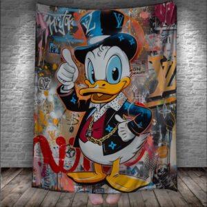 Плед "Скрудж Мак Дак Мультик" 150х200 см.