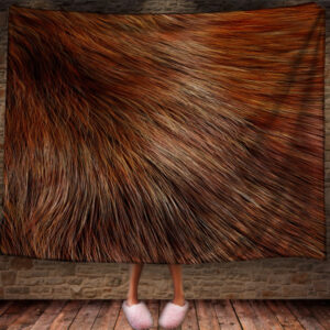 Плед "Текстура Тварин Вовка Лисиці" 150х200 см.