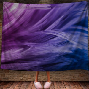 Плед "Текстура Хутра Вовна Пір'я Птахів 1" 150х200 см.