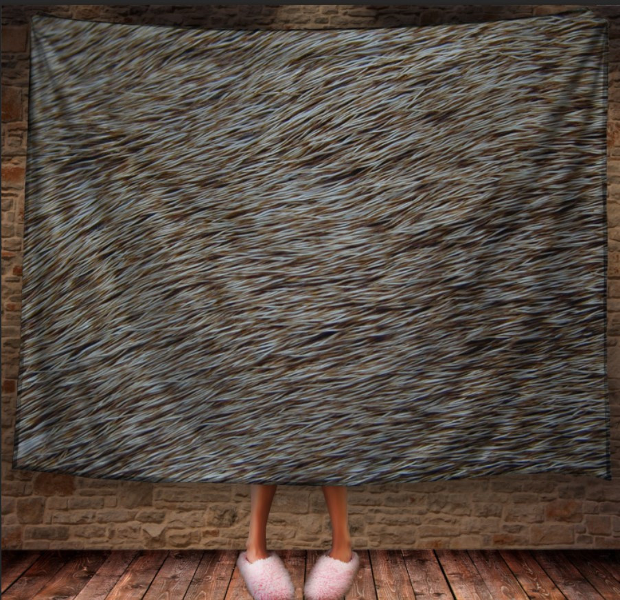 Плед "Текстура Хутро Вовна Шкіра Тварин" 150х200 см.