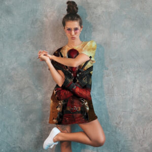 Плаття футболка з принтом дедпул персонаж ВСІ Розміри Преміум тканина