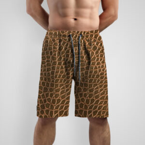 Шорти з принтом "Шкіра тварини коричнева" ВСІ Розміри