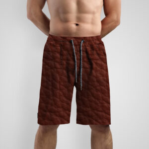 Шорти з принтом "Шкіра тварини бордова" ВСІ Розміри