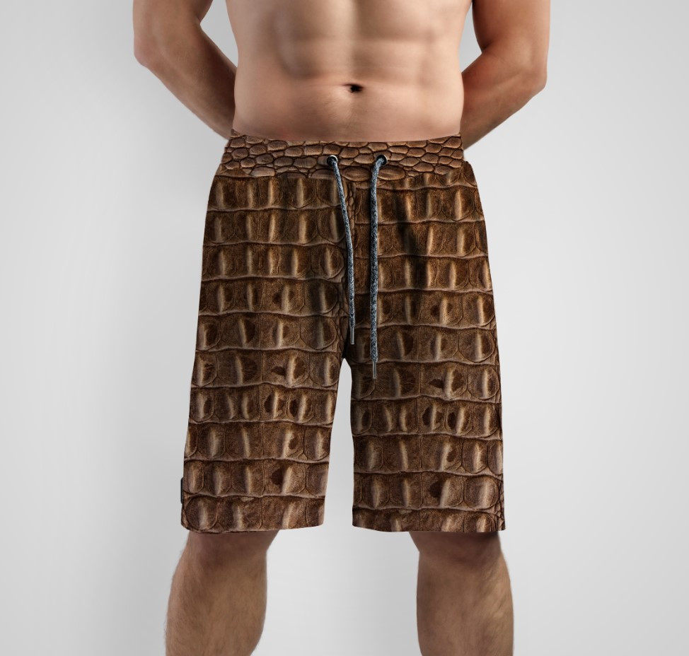 Шорти з принтом "Шкіра рептилії крокодила 2" ВСІ Розміри