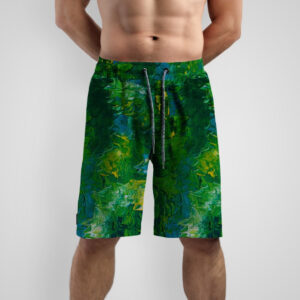 Шорти з принтом "Фарби текстура розмиття плями" ВСІ Розміри