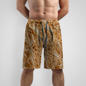 Шорти з принтом "Тирса сіно крупний план" ВСІ Розміри