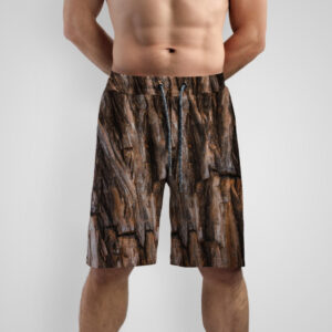 Шорти з принтом "Текстура дерева кори 1" ВСІ Розміри