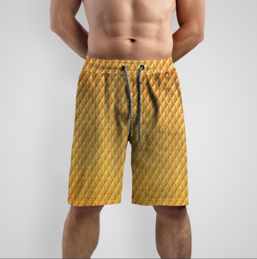 Шорти з принтом "Текстура вафлі" ВСІ Розміри