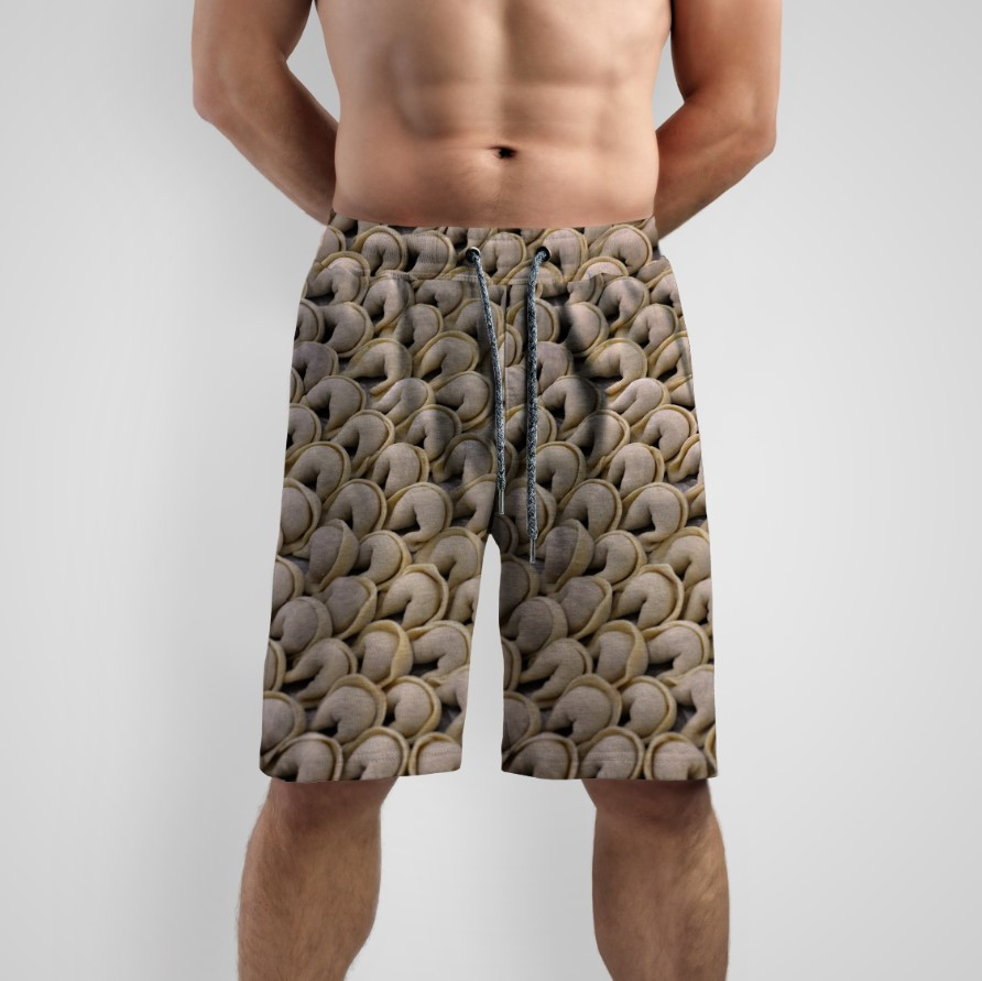 Шорти з принтом "Сирі пельмені 1" ВСІ Розміри