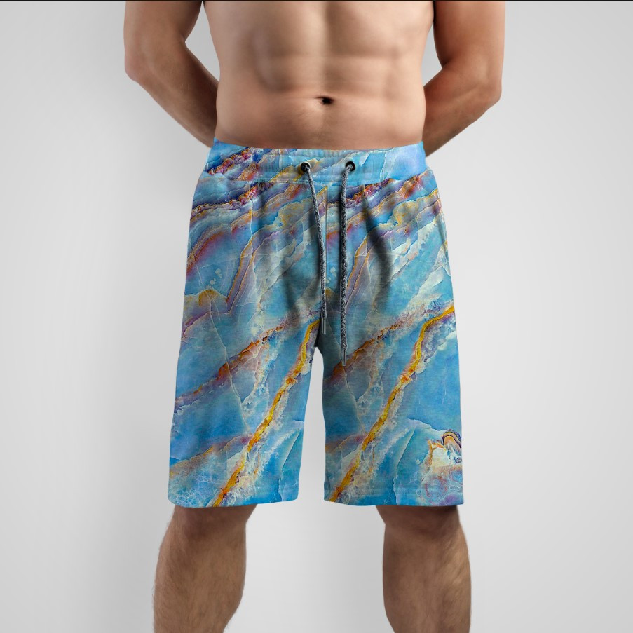 Шорти з принтом "Мармурова текстура каміння" ВСІ Розміри