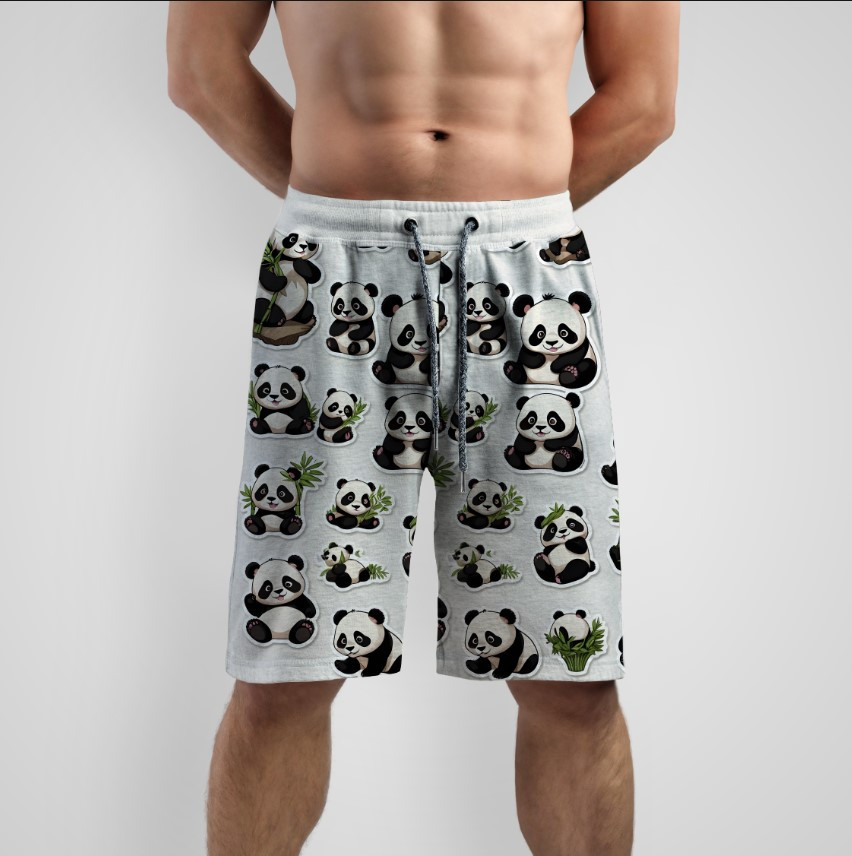 Шорти з принтом "Малюнки панд арт прикольні" ВСІ Розміри