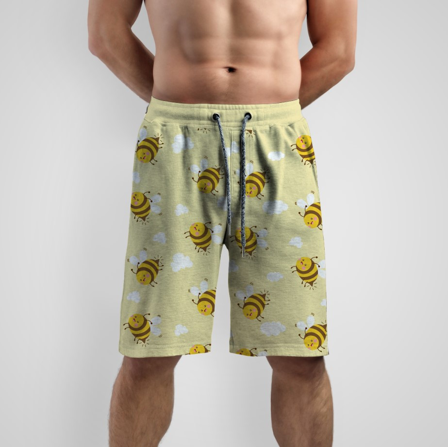Шорти з принтом "Мальовані мультяшні бджілки" ВСІ Розміри