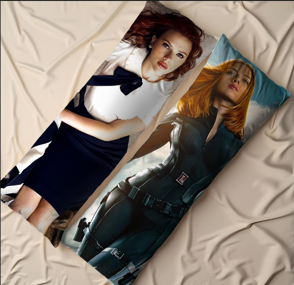 Дакімакура подушка обіймашка "Скарлет Йохансон чорна вдова акторка кіно 1"