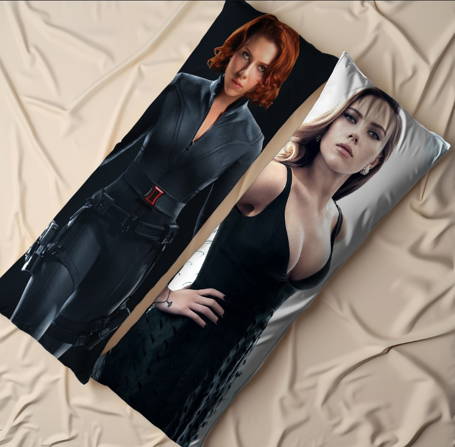 Дакімакура подушка обіймашка "Скарлет Йохансон чорна вдова акторка кіно"