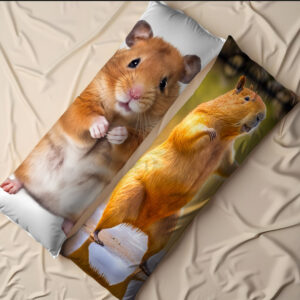 Дакімакура подушка обіймашка "Прикольні капібара хом'як"