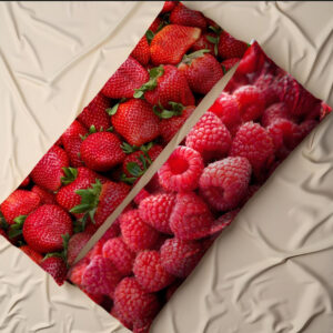 Дакімакура подушка обіймашка "Полуниця малина ягоди"