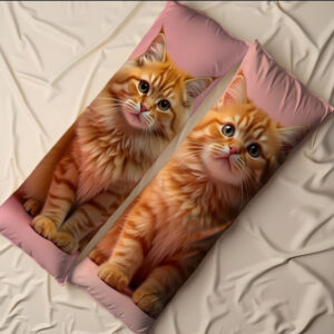 Дакімакура подушка обіймашка "Кіт кошеня руде пухнасте"