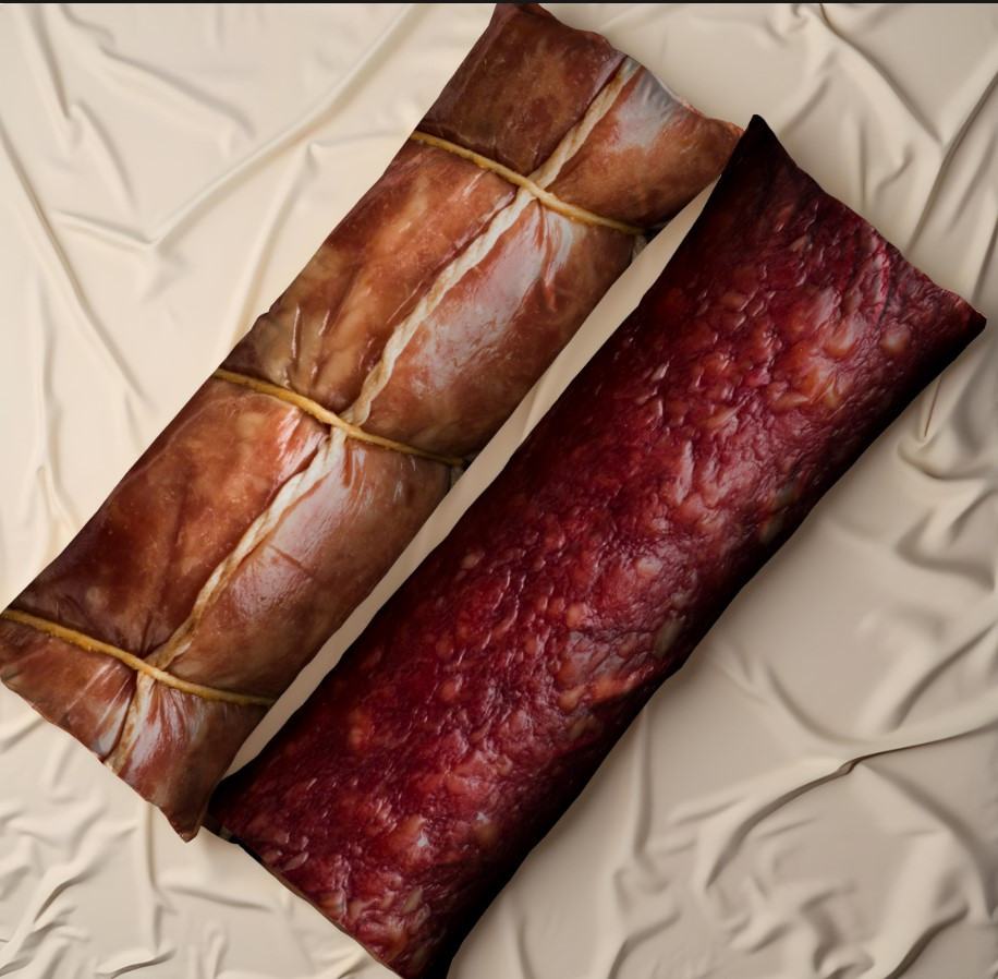 Дакімакура подушка обіймашка "Їжа продукті м'ясні ковбаса"