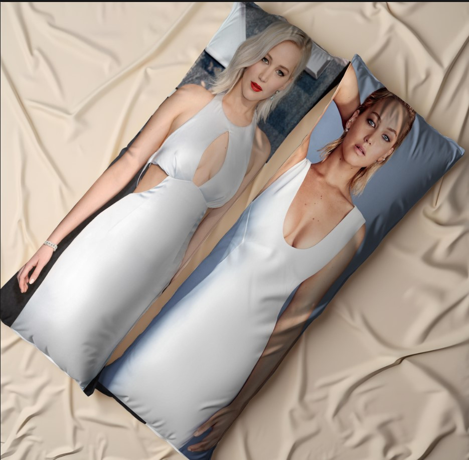 Дакімакура подушка обіймашка "Дженніфер Лоренс зірка акторка 1"