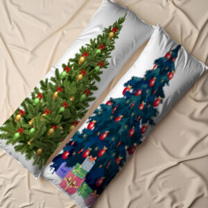 Дакімакура подушка обіймашка "Арт новорічні ялинки святкове"