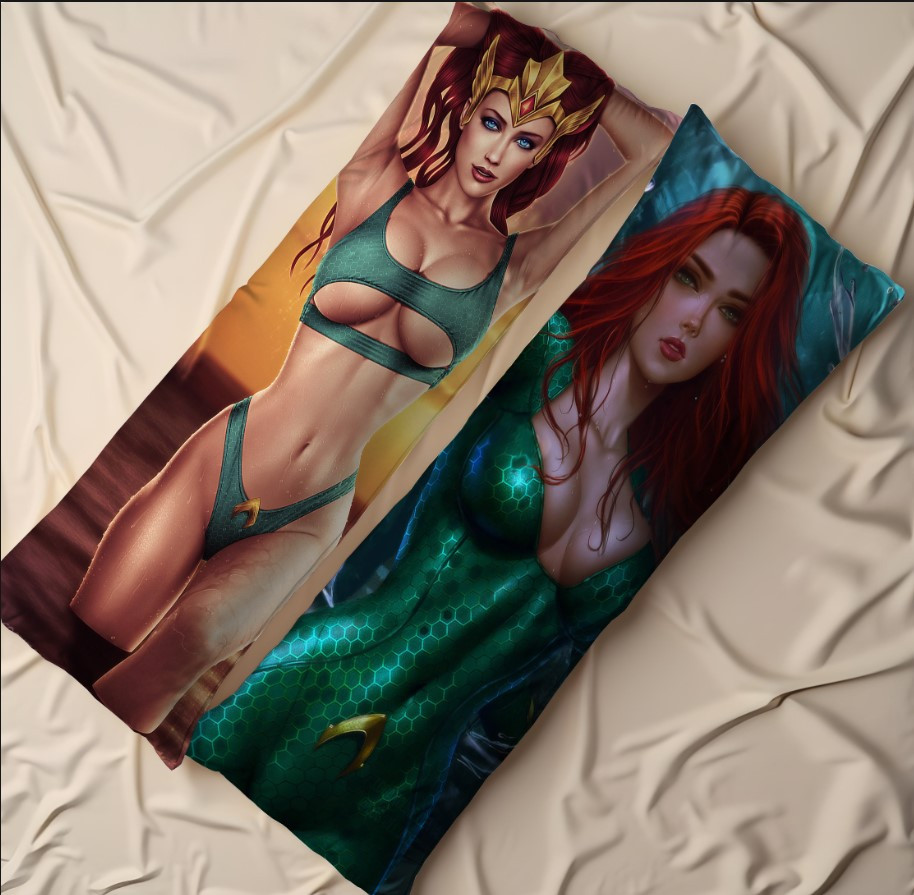 Дакімакура подушка обіймашка "Арт аніме Мера дівчина аквамена супергерой"