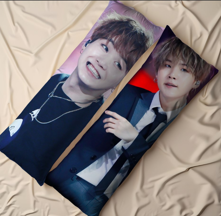Дакімакура подушка обіймашка "Suga шуга BTS бітісі бтс музика гурт"