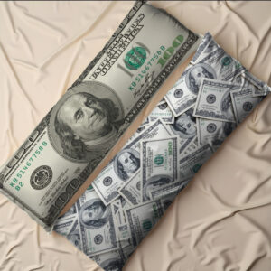 Дакімакура подушка обіймашка "100 доларів талісман на богатства гроші"