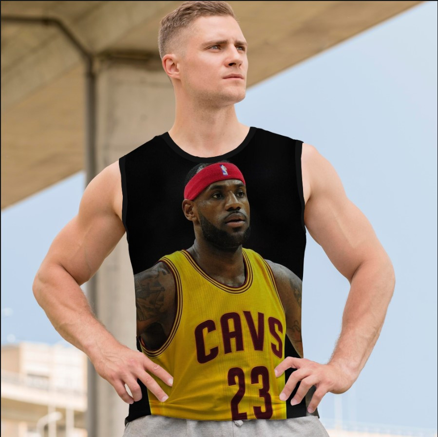 Майка футболка безрукавка "Леброн Джеймс баскетбол гравець спорт" ВСІ Розміри Преміум тканина