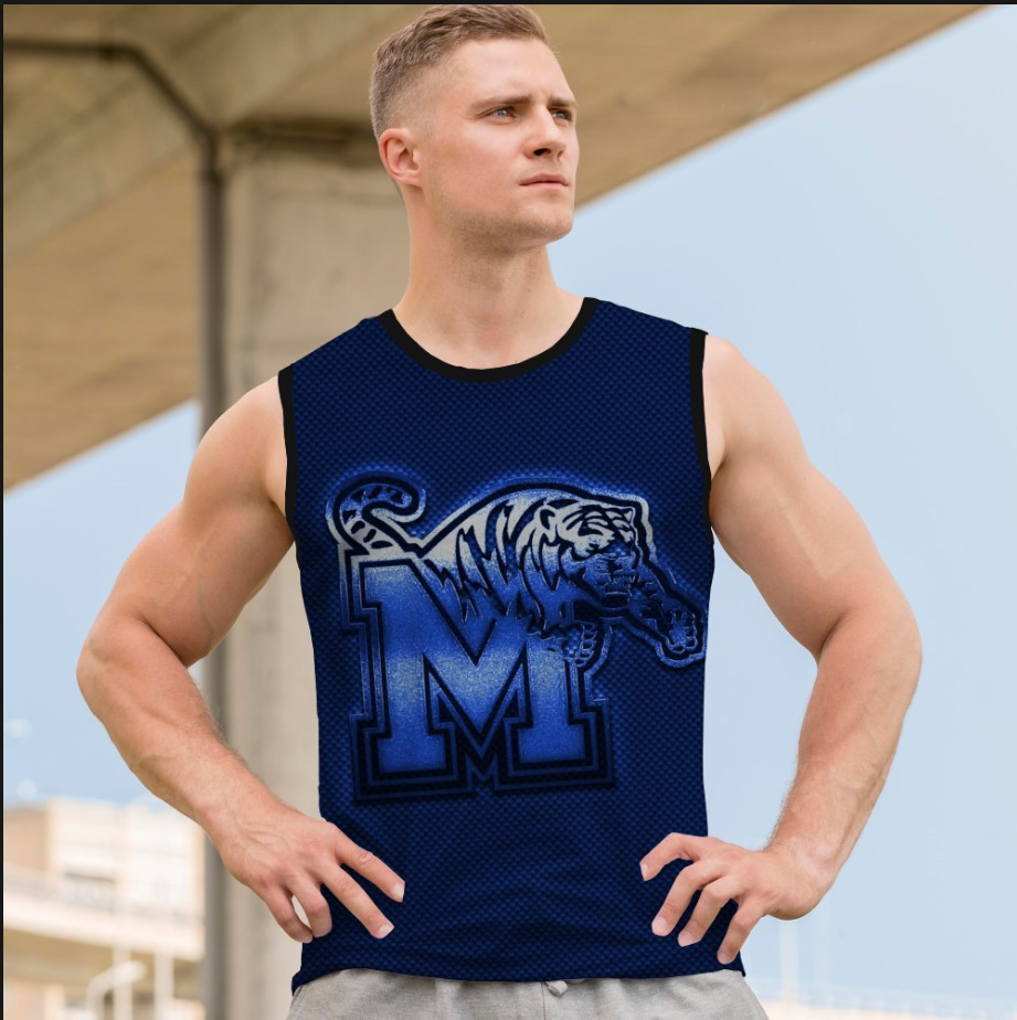 Майка футболка безрукавка "Баскетбол Мемфіс тигри емблема лого команда клуб 1" ВСІ Розміри Преміум тканина