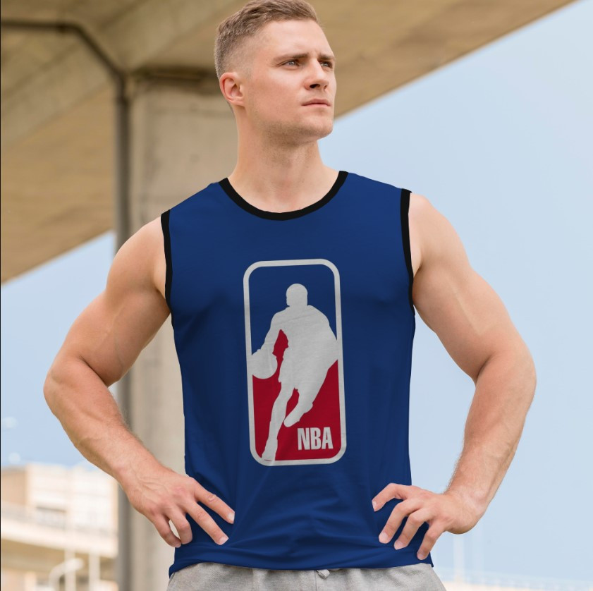 Майка футболка безрукавка "Баскетбол емблема лого НБА 1" ВСІ Розміри Преміум тканина