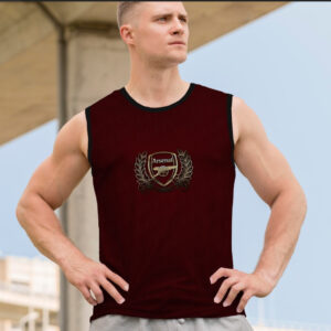 Майка футболка безрукавка "Арсенал емблема футбол лого клуб команда спорт червона" ВСІ Розміри Преміум тканина