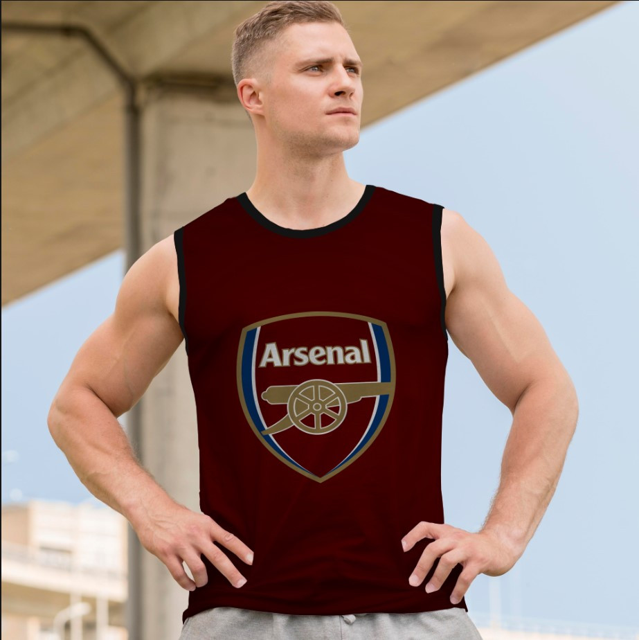 Майка футболка безрукавка "Арсенал емблема футбол лого клуб команда спорт 2" ВСІ Розміри Преміум тканина