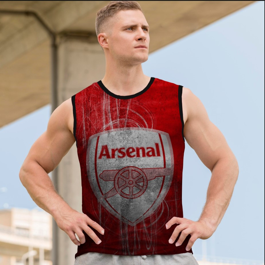 Майка футболка безрукавка "Арсенал емблема футбол лого клуб команда спорт 1" ВСІ Розміри Преміум тканина