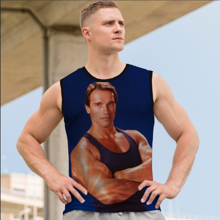 Майка футболка безрукавка "Арнольд Шварценеггер актор зірка" ВСІ Розміри Преміум тканина