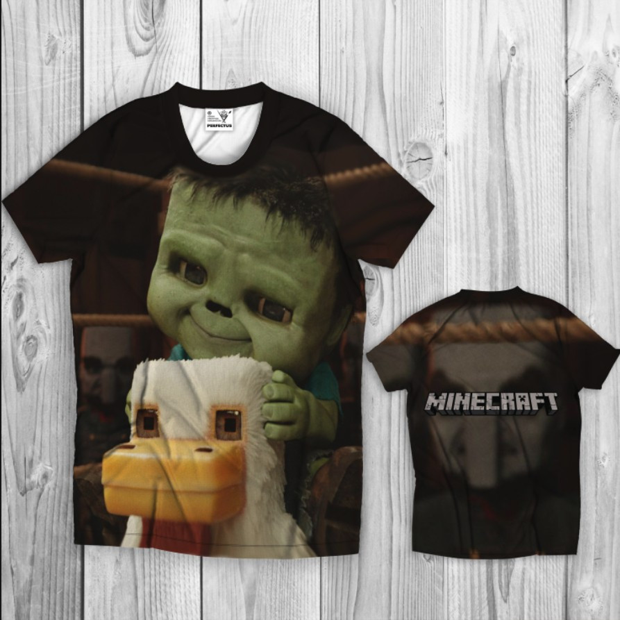 Футболка Minecraft майнкрафт гра фільм гра постер напис халк ВСІ Розміри Преміум тканина