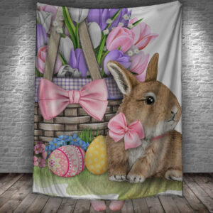 Плед з 3D принтом - Великодній кролик