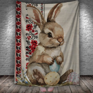 Плед з 3D принтом - Великодній кролик